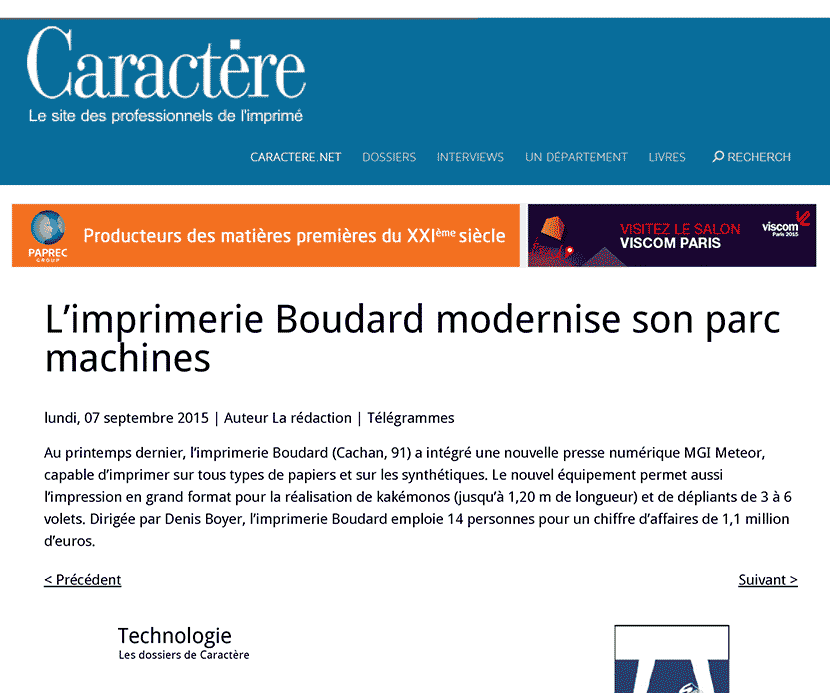 Caractere Septembre 2015